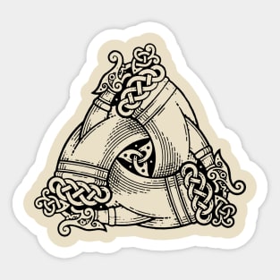 odin's horns symbol Sticker